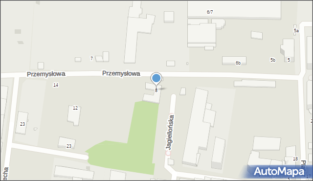 Legnica, Przemysłowa, 8, mapa Legnicy