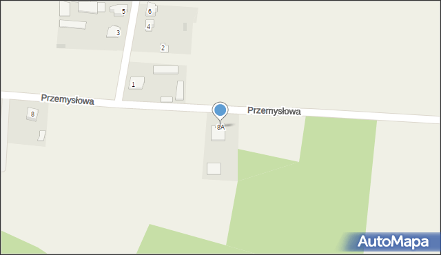 Lelis, Przemysłowa, 8A, mapa Lelis