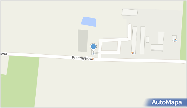 Lelis, Przemysłowa, 9, mapa Lelis