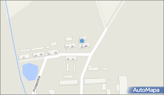 Leszno, Przejezdna, 31, mapa Leszno