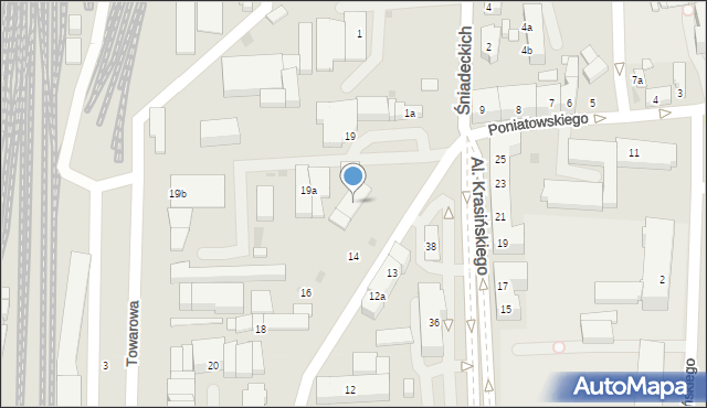 Leszno, Przemysłowa, 19, mapa Leszno