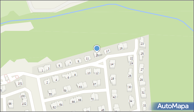 Lipków, Przy Parku, 15, mapa Lipków