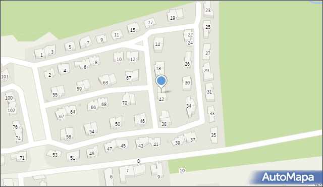 Lipków, Przy Parku, 44, mapa Lipków