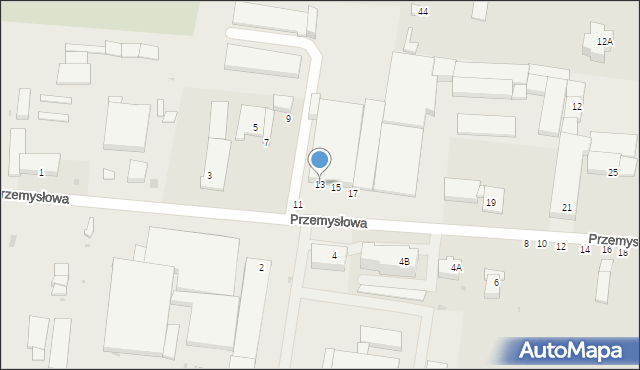 Lipsko, Przemysłowa, 13, mapa Lipsko