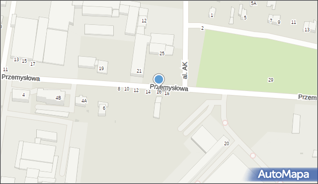 Lipsko, Przemysłowa, 16, mapa Lipsko