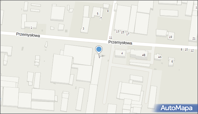 Lipsko, Przemysłowa, 2, mapa Lipsko