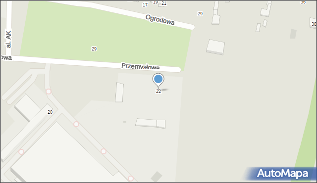 Lipsko, Przemysłowa, 22, mapa Lipsko