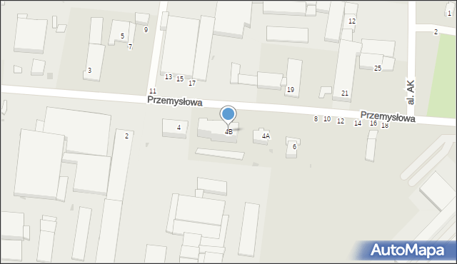 Lipsko, Przemysłowa, 4B, mapa Lipsko