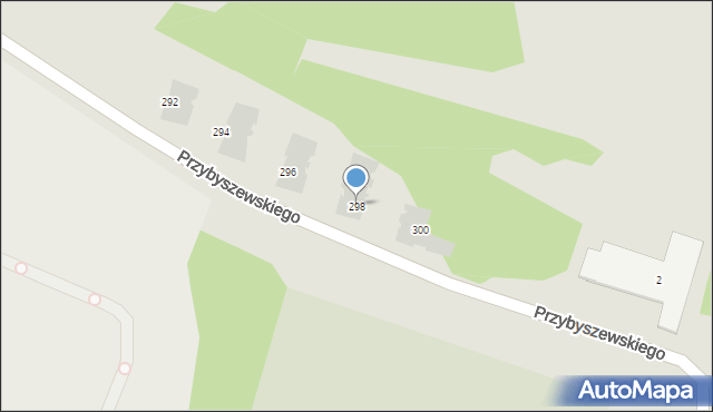 Łódź, Przybyszewskiego Stanisława, 298, mapa Łodzi
