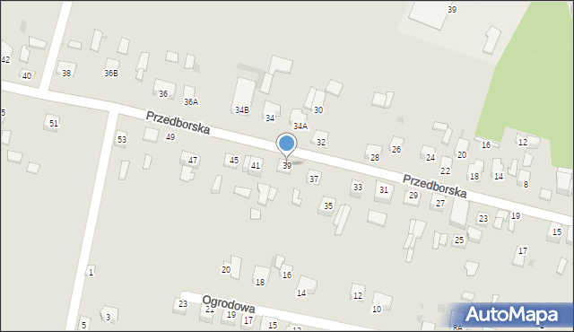 Łopuszno, Przedborska, 39, mapa Łopuszno