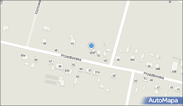 Łopuszno, Przedborska, 42A, mapa Łopuszno
