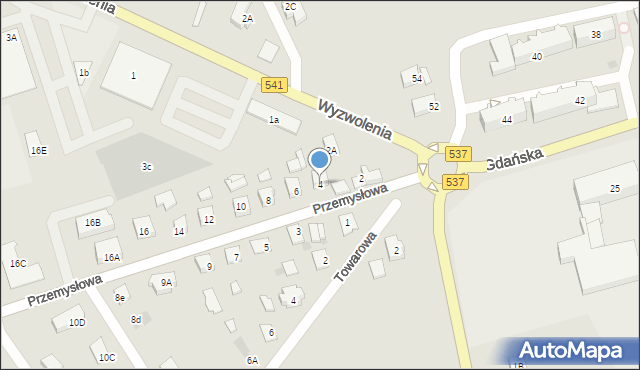 Lubawa, Przemysłowa, 4, mapa Lubawa