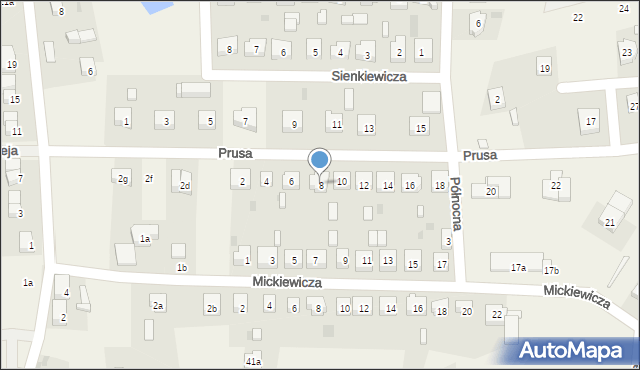 Lubichowo, Prusa, 8, mapa Lubichowo