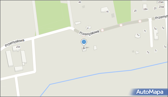 Lubin, Przemysłowa, 6h, mapa Lubin