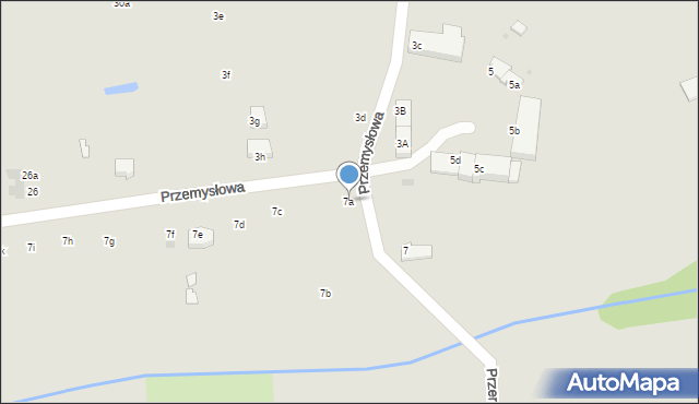 Lubin, Przemysłowa, 7a, mapa Lubin