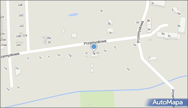 Lubin, Przemysłowa, 7e, mapa Lubin