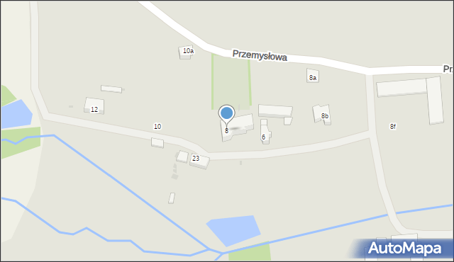 Lubin, Przemysłowa, 8, mapa Lubin