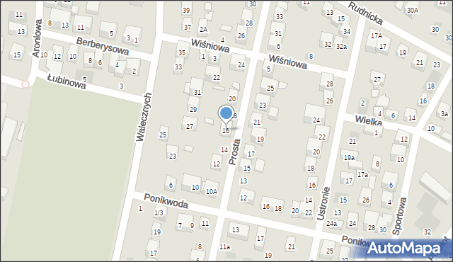 Lublin, Prosta, 16, mapa Lublina