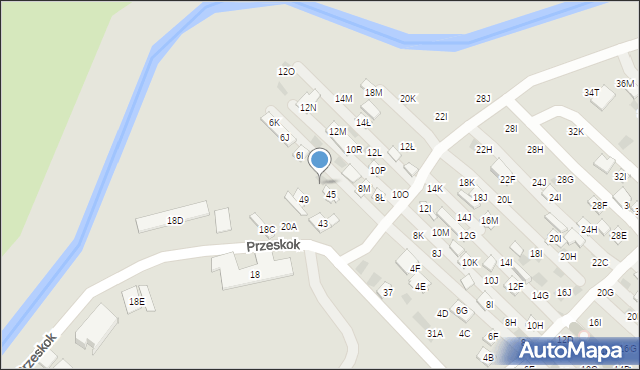 Lublin, Przeskok, 47, mapa Lublina