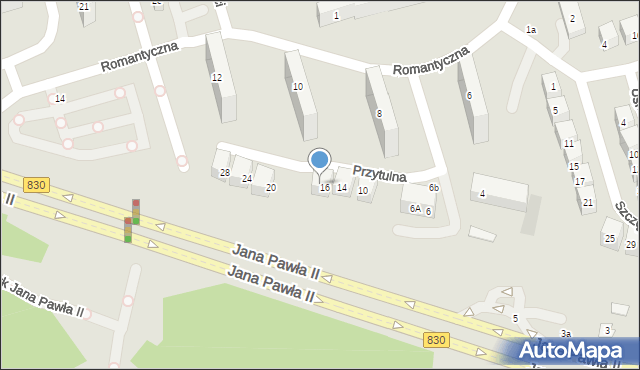 Lublin, Przytulna, 18, mapa Lublina