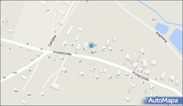 Lublin, Przejrzysta, 29, mapa Lublina