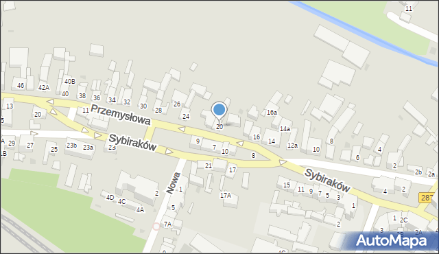 Lubsko, Przemysłowa, 20, mapa Lubsko