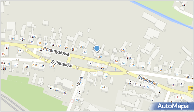 Lubsko, Przemysłowa, 22, mapa Lubsko