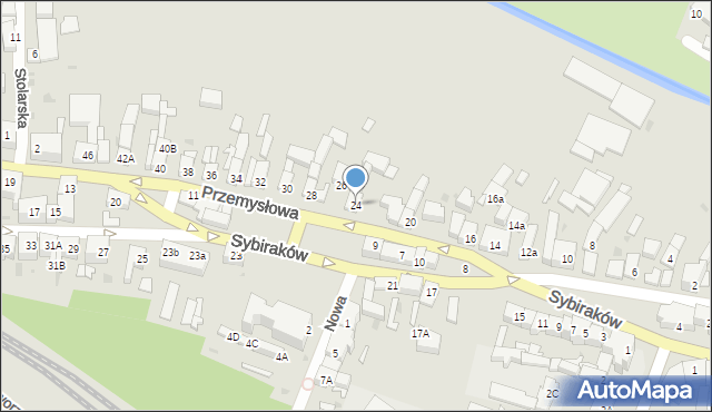 Lubsko, Przemysłowa, 24, mapa Lubsko