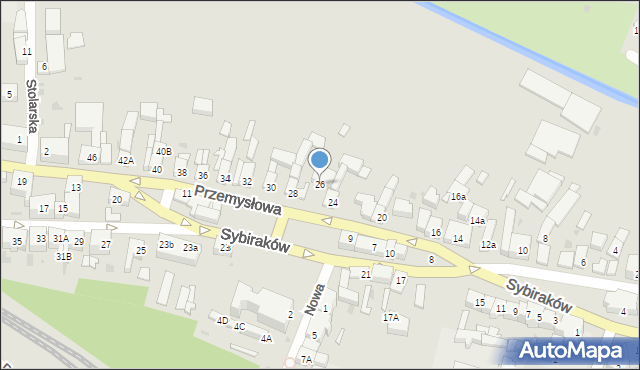 Lubsko, Przemysłowa, 26, mapa Lubsko