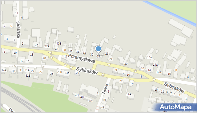 Lubsko, Przemysłowa, 28, mapa Lubsko