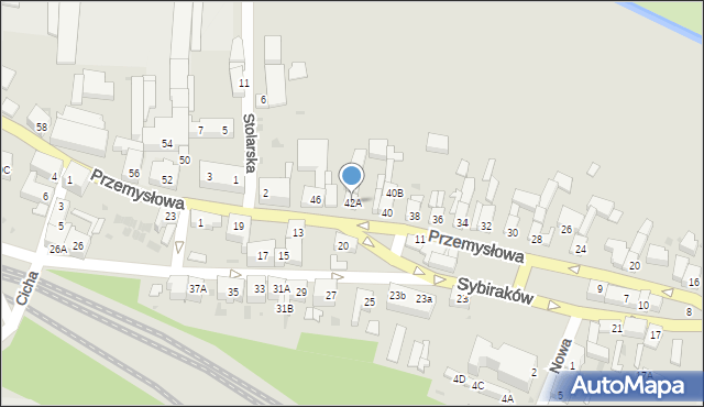 Lubsko, Przemysłowa, 42A, mapa Lubsko