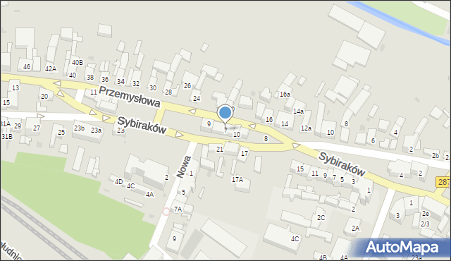 Lubsko, Przemysłowa, 7, mapa Lubsko