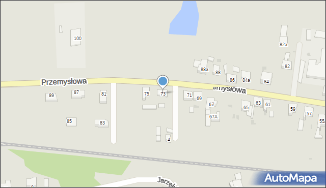 Lubsko, Przemysłowa, 73, mapa Lubsko