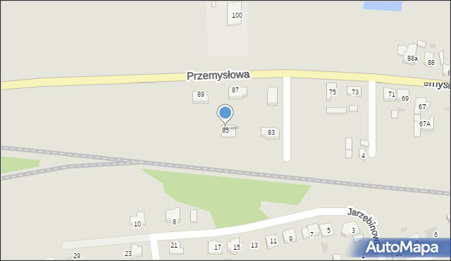 Lubsko, Przemysłowa, 85, mapa Lubsko