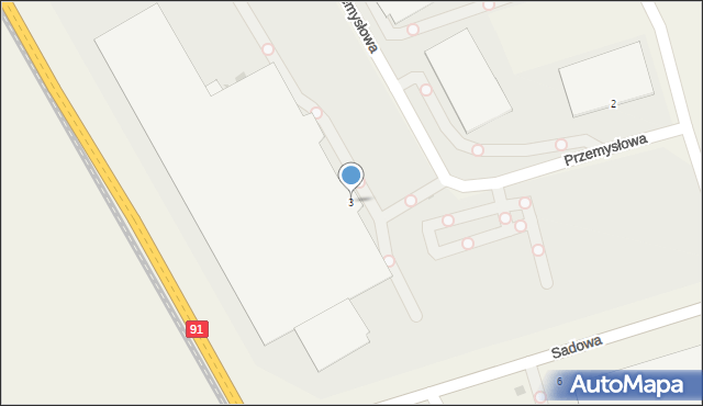 Lućmierz-Ośrodek, Przemysłowa, 3, mapa Lućmierz-Ośrodek