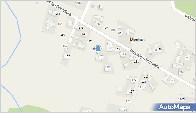 Ludźmierz, Przerwy-Tetmajera Kazimierza, 143, mapa Ludźmierz
