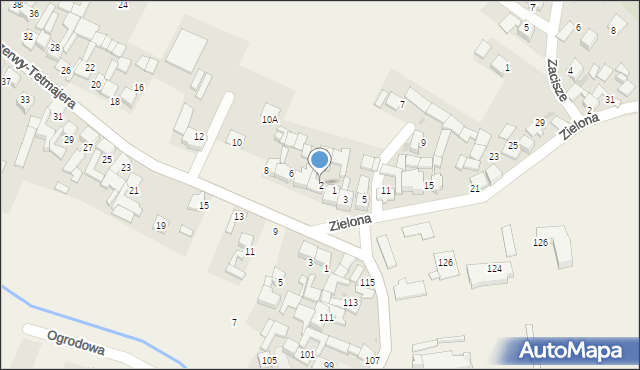 Ludźmierz, Przerwy-Tetmajera Kazimierza, 2, mapa Ludźmierz