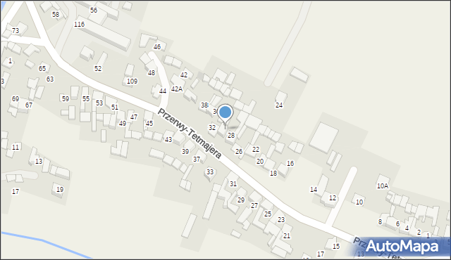 Ludźmierz, Przerwy-Tetmajera Kazimierza, 30, mapa Ludźmierz