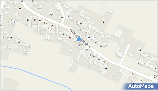 Ludźmierz, Przerwy-Tetmajera Kazimierza, 33, mapa Ludźmierz