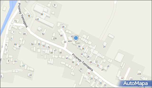 Ludźmierz, Przerwy-Tetmajera Kazimierza, 40, mapa Ludźmierz