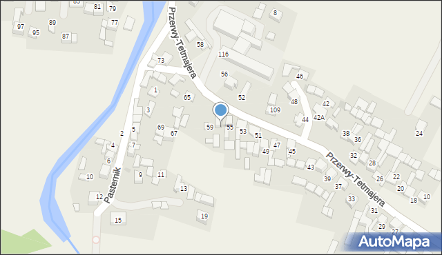 Ludźmierz, Przerwy-Tetmajera Kazimierza, 57, mapa Ludźmierz