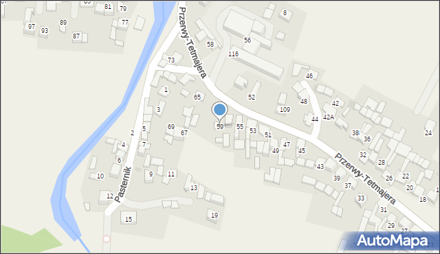 Ludźmierz, Przerwy-Tetmajera Kazimierza, 59, mapa Ludźmierz