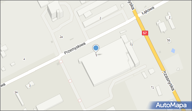 Maków Mazowiecki, Przemysłowa, 1, mapa Maków Mazowiecki