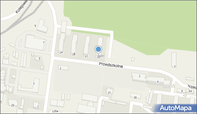 Małkinia Górna, Przedszkolna, 1D, mapa Małkinia Górna