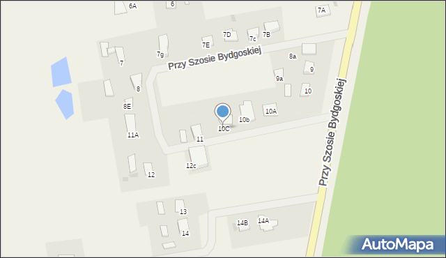 Mały Mędromierz, Przy Szosie Bydgoskiej, 10C, mapa Mały Mędromierz