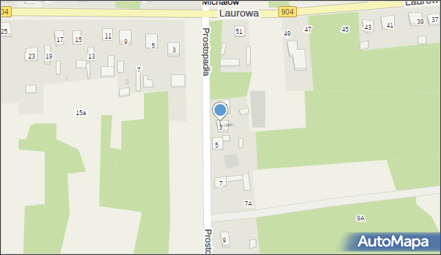 Michałów, Prostopadła, 3, mapa Michałów