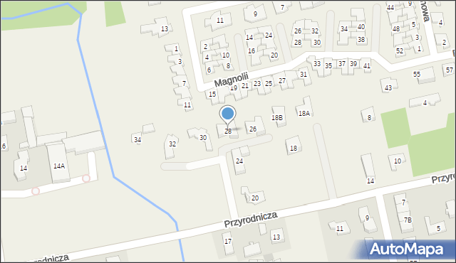 Michałów-Grabina, Przyrodnicza, 28, mapa Michałów-Grabina