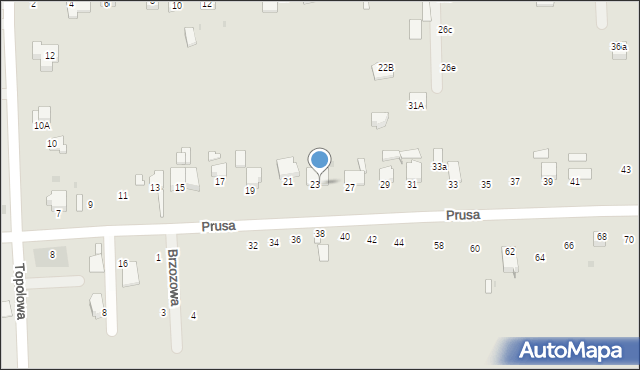 Miechów, Prusa Bolesława, 25, mapa Miechów