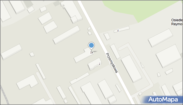 Międzyrzecz, Przemysłowa, 1a, mapa Międzyrzecz