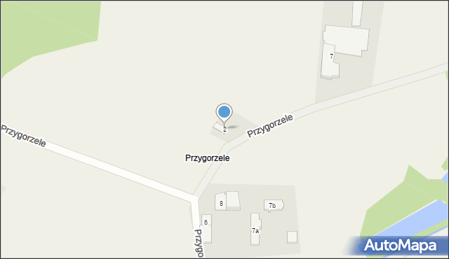 Miejsce, Przygorzele, 2, mapa Miejsce